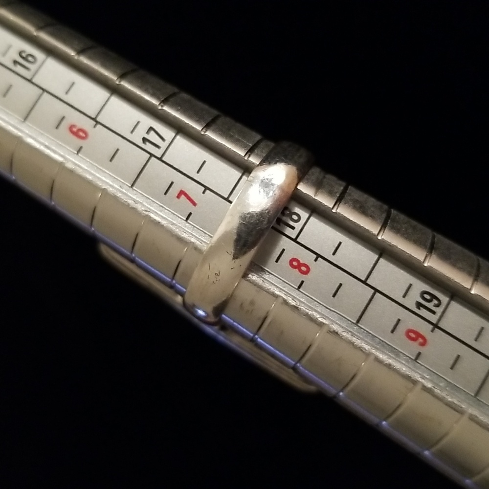 Large Rectangular Dyed Blue Agate Ring In Simple … - image 4